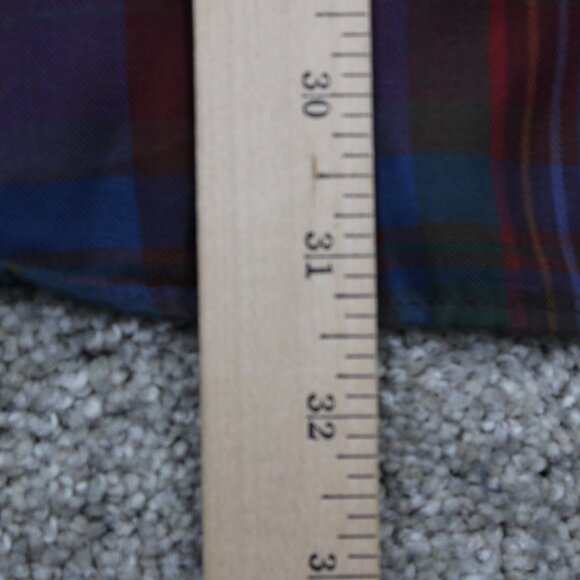 GANT Heritage Twill Shirt Mens Large Red/Blue/Green Cotton/Polyester L/S Button - Picture 13 of 14